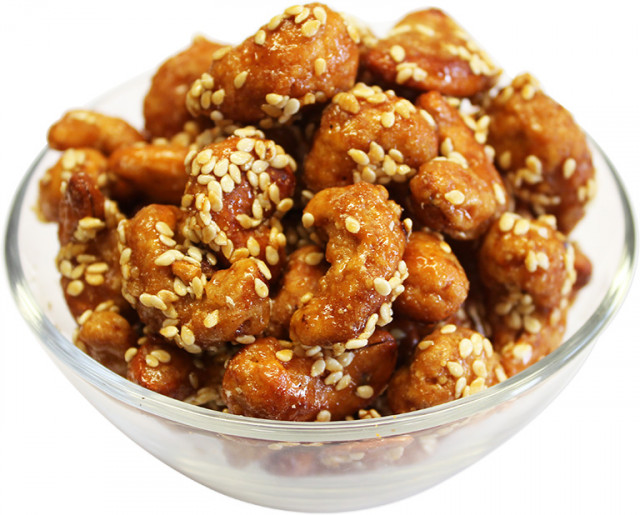 buy honey & sesame roasted cashew nuts in bulk